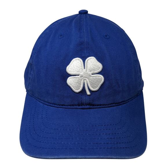 Live Lucky Slideback Baseball Cap Blue One Size Adjustable Black Clover Cotton - Picture 1 of 10